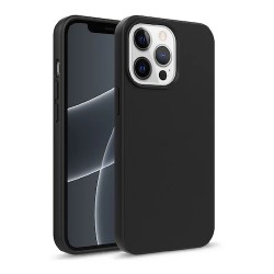 Iphone 15 Pro Max- Coque silicone noir