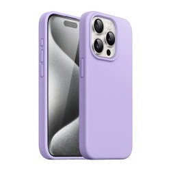 Iphone 15 - Coque silicone mauve
