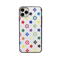 Iphone 11 Pro Max - Coque-Fleurs-Blanc-Multicolore