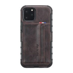 Iphone 11 Pro Max - Coque-Cartes-Brun foncé