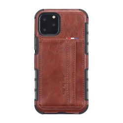 Iphone 11 Pro Max - Coque-Cartes-Brun