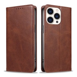 Etui - Housse-Fermeture magnétique-Marron