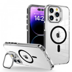 Iphone 17 Pro Max-Coque transparente magsafe-Bord Noir