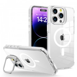 Iphone 17 Pro Max- Coque transparente magsafe-Bord blanc