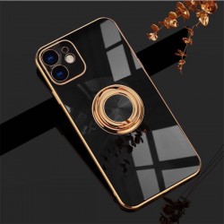 Iphone 17 Pro Max- Coque silicone-anneau-noir