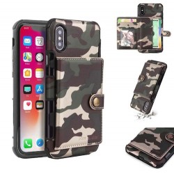 Iphone X - XS - Coque-Cartes-Militaire