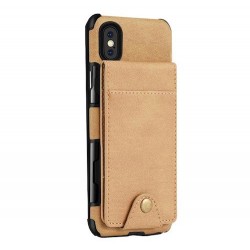 Iphone X - XS - Coque-Cartes-Beige