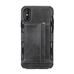 Iphone X - XS - Coque-Cartes-Gris