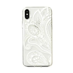 Iphone X - XS - Coque-Silicone-Broderie