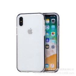 Iphone X - XS - Coque-Transparent-Contour noir