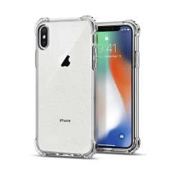 Iphone X - XS - Coque-Silicone-Transparent-Coins