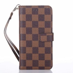 Iphone 8 - 7 - SE2020/21/22-Etui-Portefeuille-carré Marron