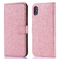 iPhone X - XS - Etui-Brillant-Saumon