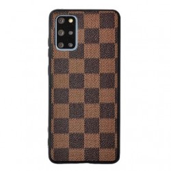 Galaxy S20 - Coque-Carrés-brun