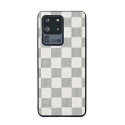 Galaxy S20 ultra - Coque-Carrés gris-blanc