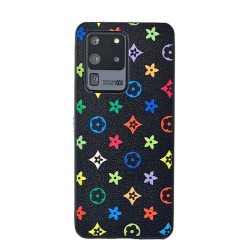 Galaxy S20 ultra - Coque-Fleurs-Noir-multicolore