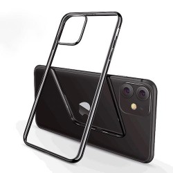 Iphone 11 - Coque-transparent-bord-noir