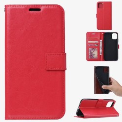 Iphone 12 Pro Max - Etui portefeuille-Rouge