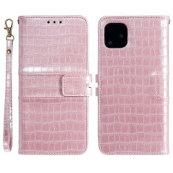 Iphone 12 Pro Max - Etui protection totale-Rose croco