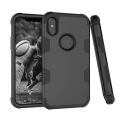 Iphone XR-Coque-Anti-choc-Noir