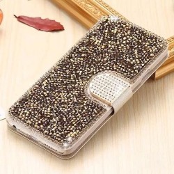 Iphone 8 plus - 7 plus - Etui-Strass-Doré