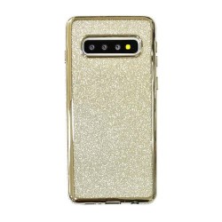 Galaxy S10 - Coque silicone-brillant-argent