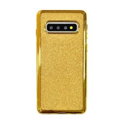 Galaxy S10 - Coque silicone-brillant doré