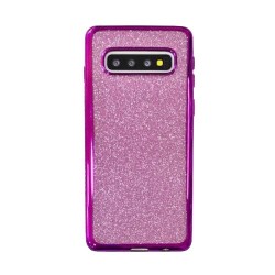 Galaxy S10 - Coque silicone-brillant-violet