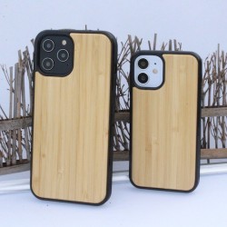 Iphone 12-12 Pro - Coque en Bois