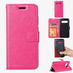 Galaxy S10 - Etui-Portefeuille-Fuchsia