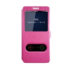 Galaxy S10 - Etui double fenêtre-Fuchsia