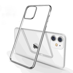 Iphone 12 mini - Coque-Transparent-Bord argent
